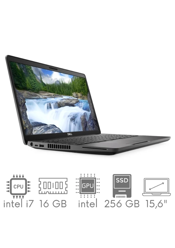Dell Latitude 5500 i7-8665u 16GB 256GB SSD 15,6" FHD 1920x1080 WiFi BT Kam Win10Pro GW12mc