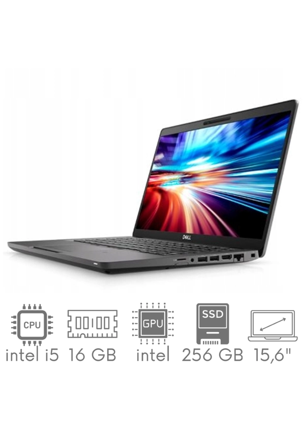 Dell Latitude 5501 i5-9300H 16GB 256GB SSD 15,6" FHD 1920x1080 matt WiFi BT Kam Win11Pro GW12mc
