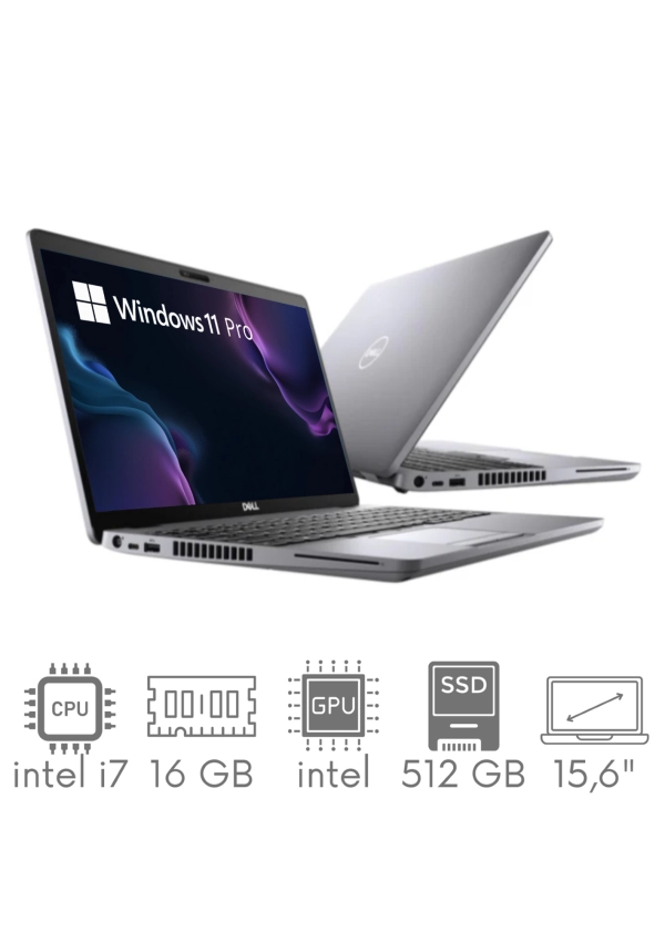 Dell Latitude 5510 i7-10610U 16GB 512SSD 15,6" FHD 1920x1080 WiFi BT Kam Win11Pro GW12mc