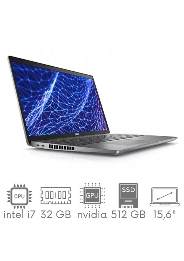 Dell Latitude 5520 i7-1185G7 32GB 512GB SSD 15,6" FHD 1920x1080 Nvidia Geforce MX450 2GB WiFi BT Kam Win11Pro GW12mc