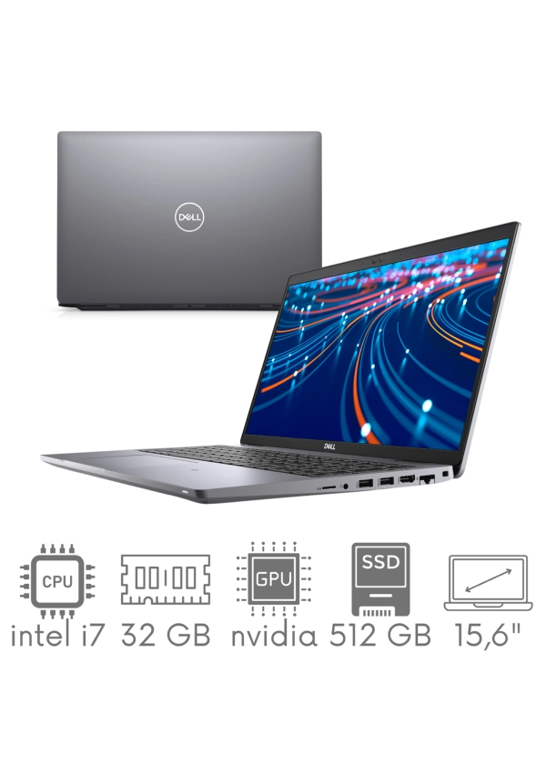 Dell Latitude 5520 i7-1185G7 32GB 512GB SSD 15,6" FHD 1920x1080 Nvidia Geforce MX450 2GB Klaw.PL WiFi BT Kam Win11Pro GW12mc