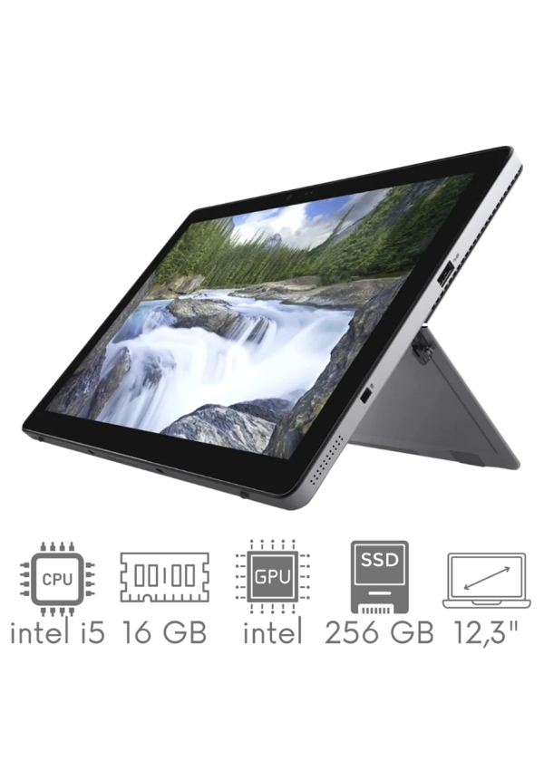 Tablet DELL Latitude 7200 Detachable i5-8365U 16GB 256SSD 12,3" FHD+ 1920x1280 Touch WiFi BT Kam Win10Pro GW12mc