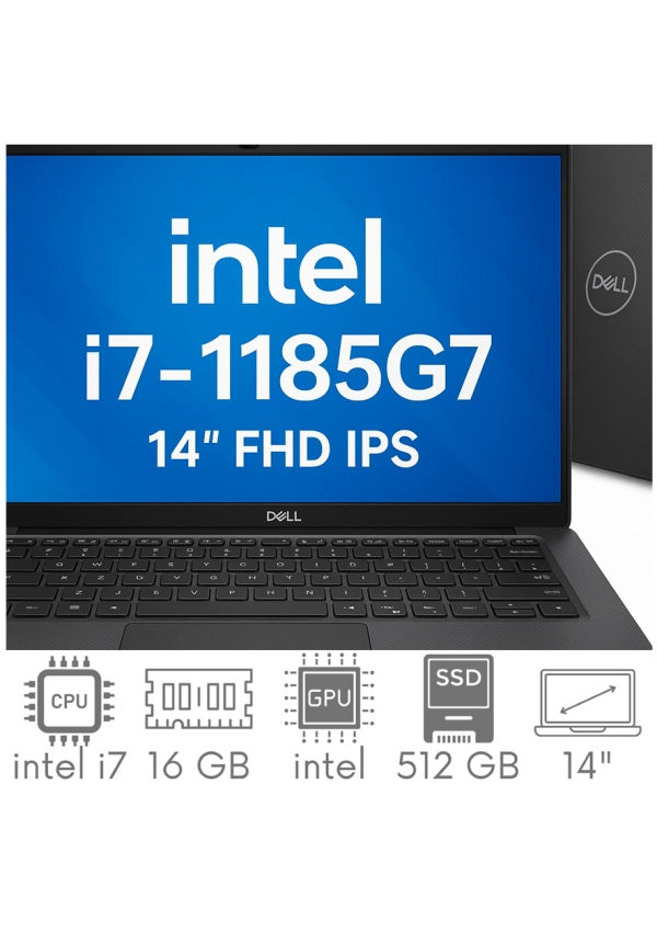 Dell Latitude 7420 i7-1165G7 16GB 512SSD 14" FHD 1920x1080 WiFi BT Kam Win11Pro GW12mc