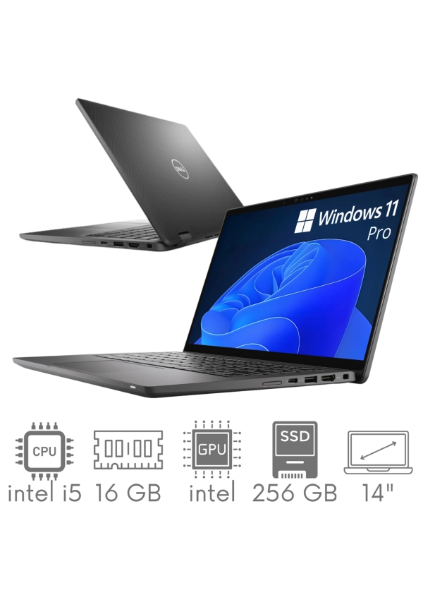 Carbon Dell Latitude 7430 i5-1245U 16GB 256SSD 14'' FHD 1920x1080 WiFi BT Kam Win11pro GW12mc