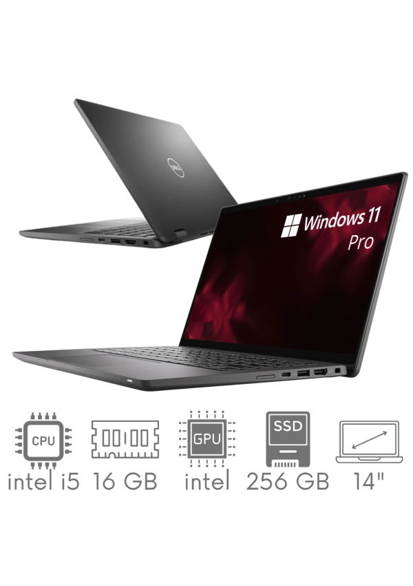 Carbon Dell Latitude 7430 i5-1245U 16GB 256SSD 14'' FHD 1920x1080 WiFi BT Kam Win11pro GW12mc