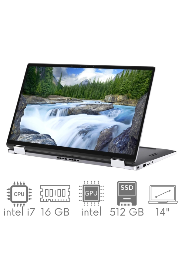 2w1 Dell Latitude 9410 i7-10610U 16GB 512SSD 14" FHD 1920x1080 x360 WiFi BT Kam Win11Pro GW12mc