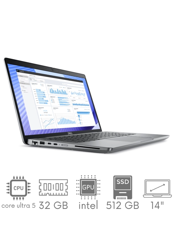 Stacja Robocza Dell Precision 3490 Core Ultra 5 135H 32GB 512GB SSD 14" FHD 1920x1080 WiFi BT Kam Win11Pro GW12mc