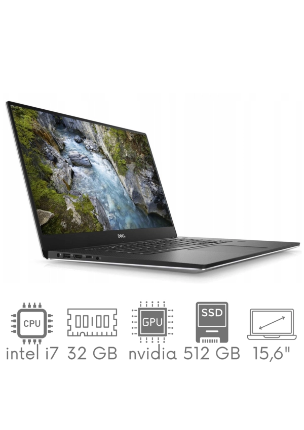 Stacja Graficzno-Robocza Dell Precision 5540 i7-9850H 32GB 512 SSD 15,6" FHD 1920x1080 QUADRO T1000 4GB  WiFi BT Kam Win11Pro Gw12mc