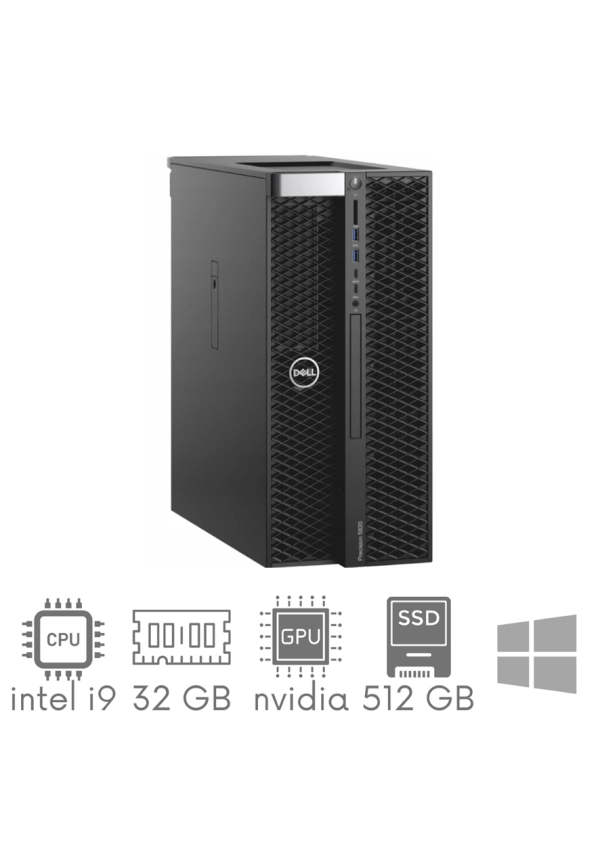 Komputer PC Stacja robocza Dell Precision 5820 Tower i9-10940X 32GB 512 SSD + 2TB HDD Nvidia RTX A4000 16GB WIN11PRO GW12mc