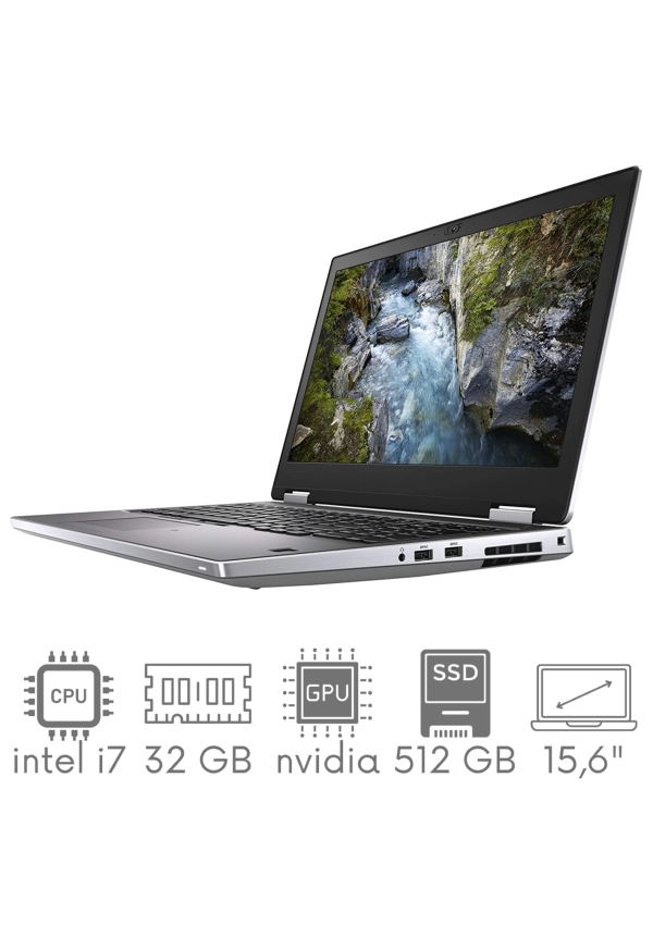 Stacja Graficzno-Robocza Dell Precision 7540 i7-9750H 32GB 512 SSD 15,6" FHD 1920x1080 Quadro RTX3000 6GB WiFi BT Win11Pro Gw12MC