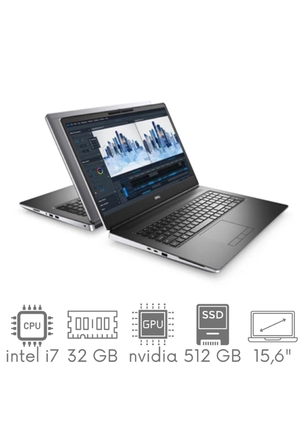 Stacja Graficzno-Robocza Dell Precision 7560 i7-11850H 32GB 512GB SSD 15,6" FHD 1920x1080 T1200 4GB KAM WiFi BT W11Pro gw12mc