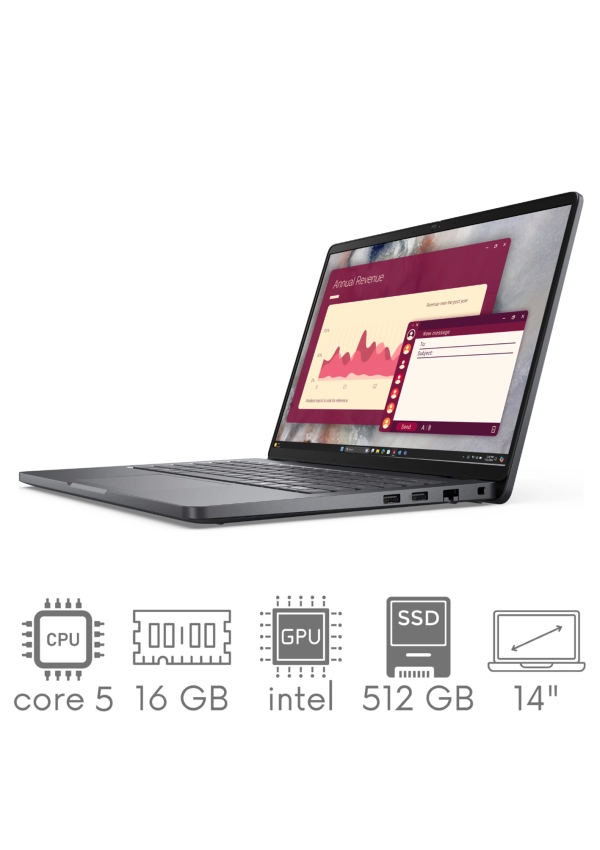 Dell Pro 14 PC14250 Core 5 120U 16GB 512SSD 14" FHD+ 1920x1200 WiFi BT Kam Win11Pro Gw12mc