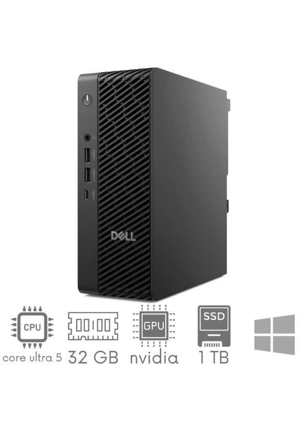 Komputer PC Dell Pro Max Micro FCM2250 Ultra 5 245 32GB 1TB SSD Nvidia RTX A400 4GB Win11 Gw12mc