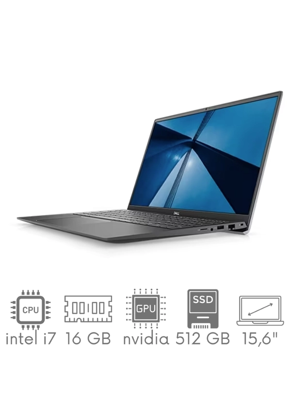 Dell Vostro 5502 i7-1165G7 16GB 512SSD 15,6" FHD 1920x1080 Geforce MX330 2GB Kam WiFi BT Win11Pro gw12mc