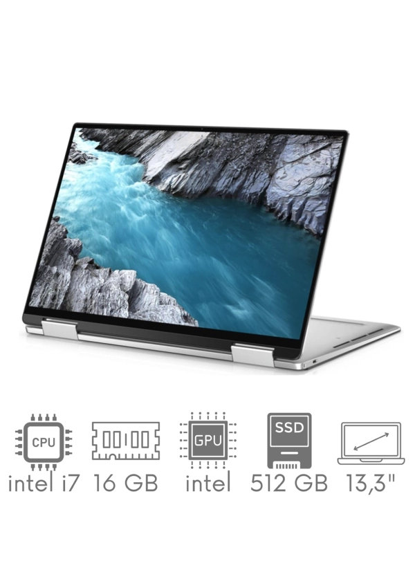 2w1 Dell XPS 7390 i7-1065G7 16GB 512SSD 13,3" FHD 1920x1080 X360 WiFi BT Kam Win10pl Gw12mc