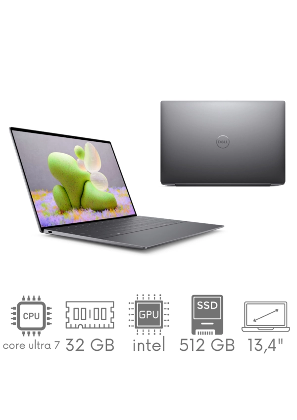 Dell XPS 13 9350 Ultra 7 258V 32GB 512 SSD 13,4" FHD+ 1920x1200 120Hz WiFi BT Kam Win11 PL Gw12mc
