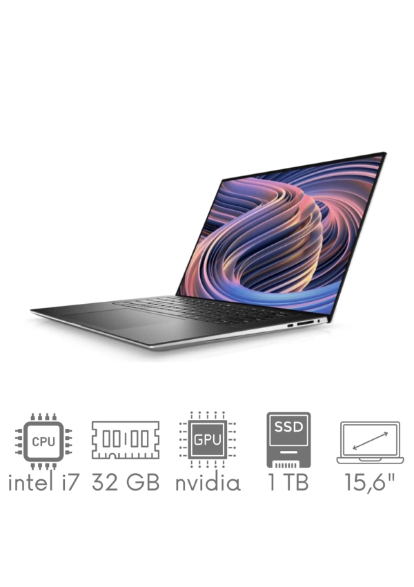 Ultrabook Dell XPS 9510 i7-11800H 32GB 1TB SSD 15,6" 4K UHD+ 3840x2400 RTX 3050Ti 4GB WiFi BT Kam Win11 Gw12mc