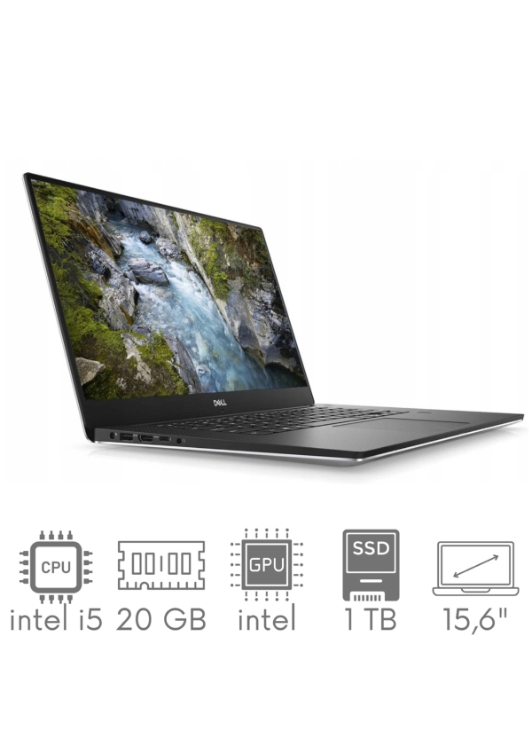 Dell XPS 9570 i5-8300H 20GB 1TB SSD 15,6" FHD 1920x1080 WiFi BT KAM WIN10 GW12mc