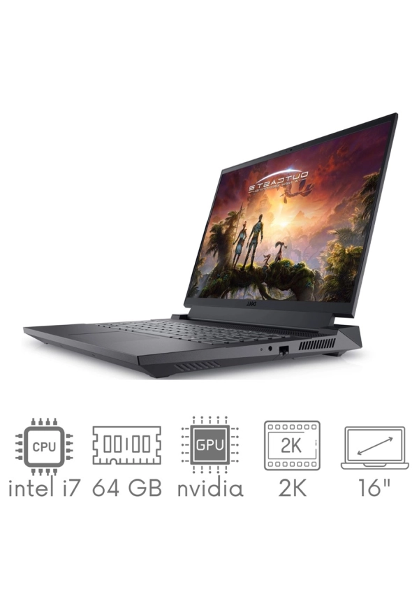 Gaming DELL Inspiron G16 7630 i7-13650HX 64GB 1TB SSD 16" QHD+ 2560x1600 240Hz matt GeForce RTX 4060 8GB WiFi BT KAM Win11 Gw12mc