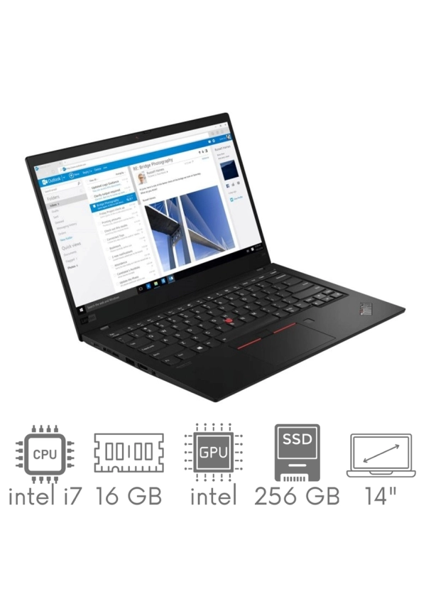 Lenovo ThinkPad X1 Carbon Gen 5 i7-7600U 16GB 256 SSD 14" FHD 1920x1080 WiFi BT Kam Win10Pro GW12mc