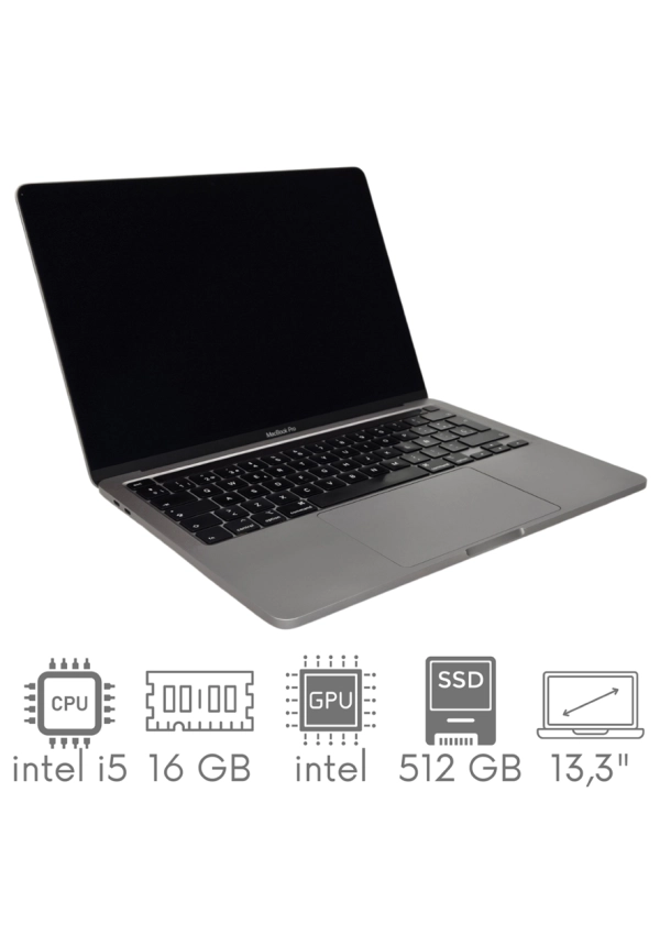 Apple MacBook Pro 13 A2251 i5-1038NG7 16GB 512GB SSD 13,3" Retina 2560x1600 WiFi BT Kam OS Sequoia PL Gw12mc