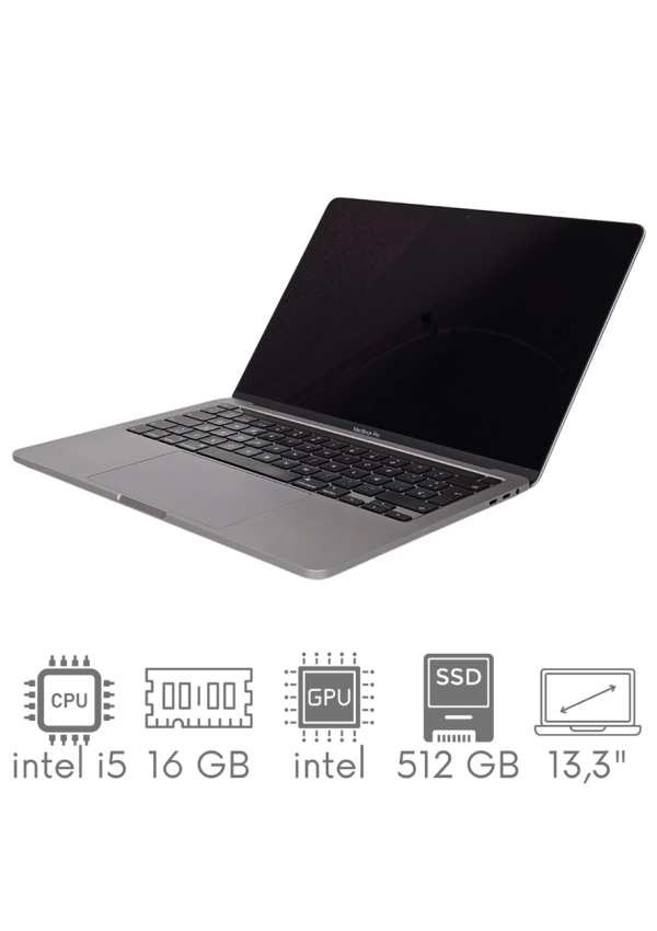 Apple MacBook Pro 13 A2251 i5-1038NG7 16GB 512GB SSD 13,3" Retina 2560x1600 WiFi BT Kam OS Sequoia PL Gw12mc