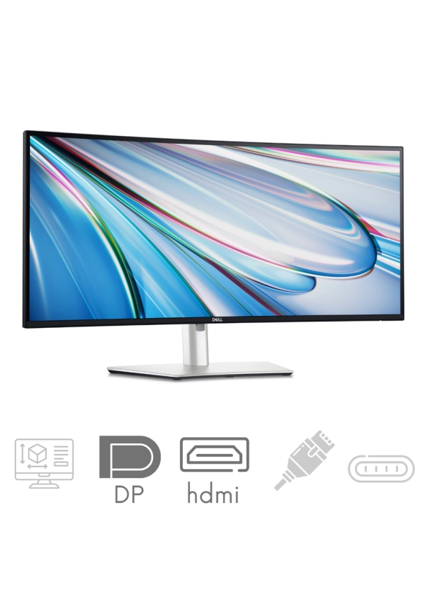 Dell UltraSharp 34 U3425WE - Zakrzywiony Monitor 34" WQHD 3440×1440 120 Hz 21:9 IPS Black USB-C RJ45 Thunderbolt 4