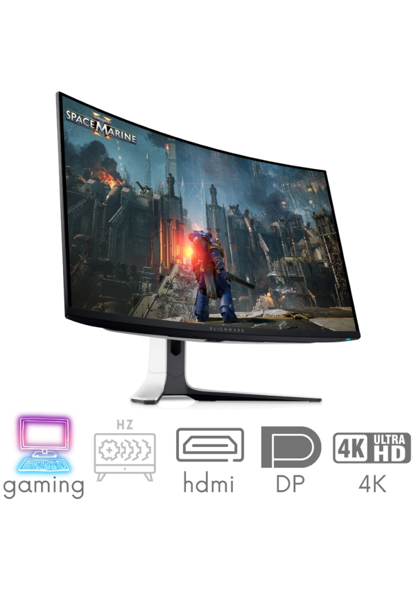 Dell Alienware AW3225QF - Zakrzywiony Gamingowy Monitor 32" QD OLED 4K UHD 3840x2160 16:9 240Hz 0,03ms
