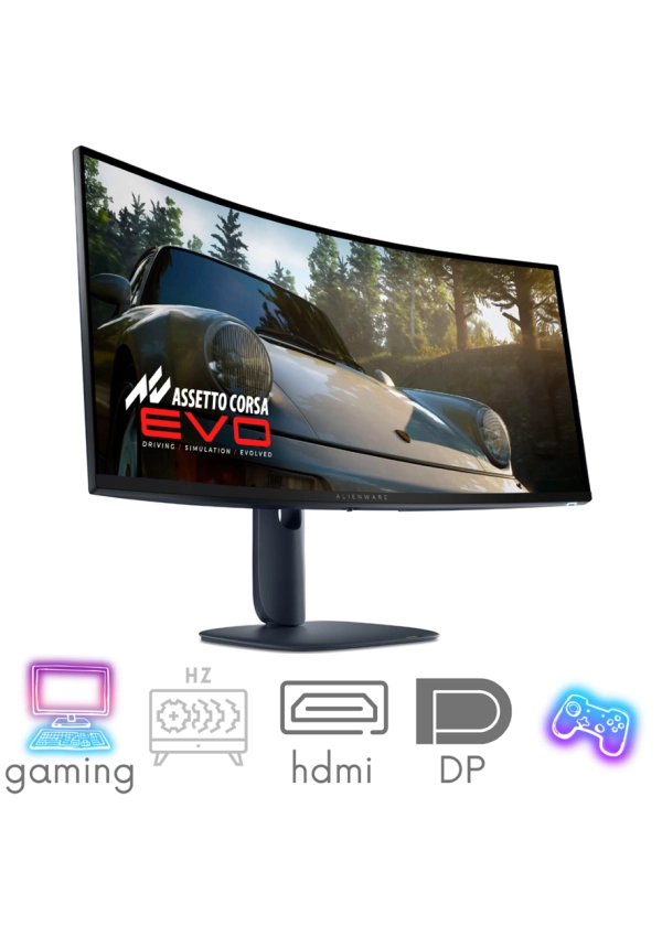 Alienware AW3425DW - Zakrzywiony Gamingowy Monitor 34" QD-OLED 3440x1440 21:9 240Hz 0,03ms