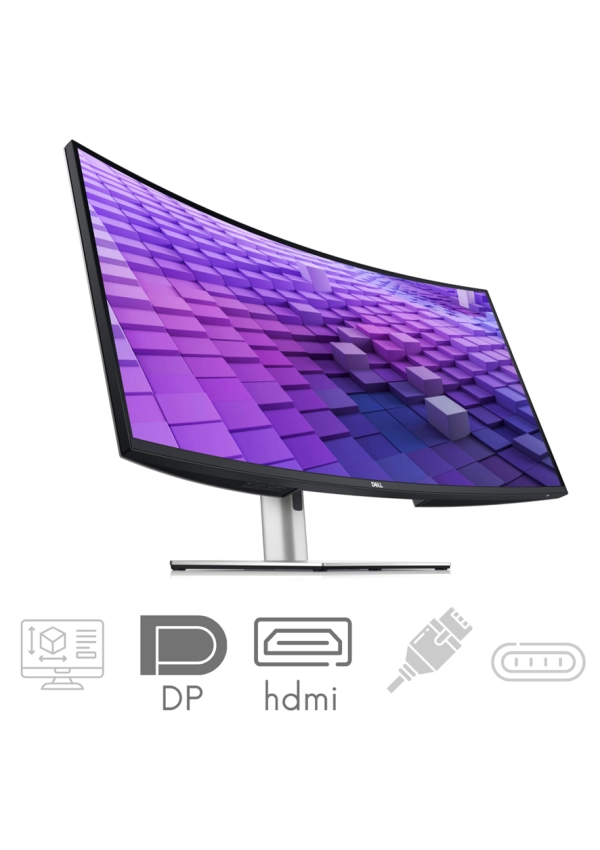 Dell UltraSharp 38 U3824DW - Zakrzywiony Monitor 34" WQHD+ 3840×1600 60 Hz 21:9 IPS Black USB-C RJ45