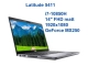 Dell Latitude 5411 i7-10850H 32GB 512SSD 14" FHD 1920x1080 Geforce MX250 2GB WiFi BT Kam win10pro GW12mc