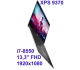 Bezramkowy ultrabook Dell XPS 9370 i7-8550u 16GB 512 SSD 13,3" FHD 1920x1080 WiFi BT Kam win10 Gw12mc