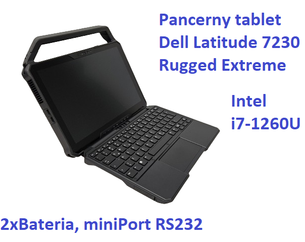 DELL Latitude 7230 Rugged Tablet, Intel I7